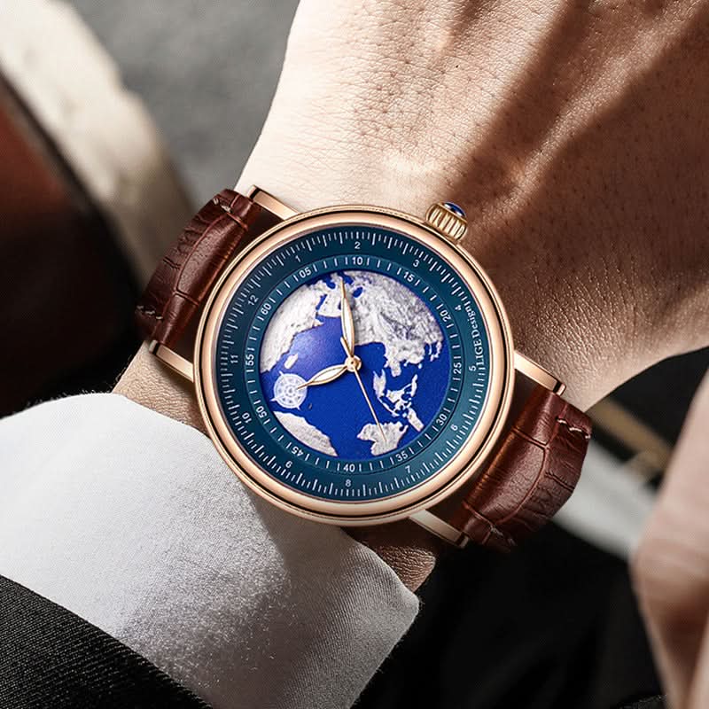 Men's Fashionable Quartz Watch – Business Style, Night Light