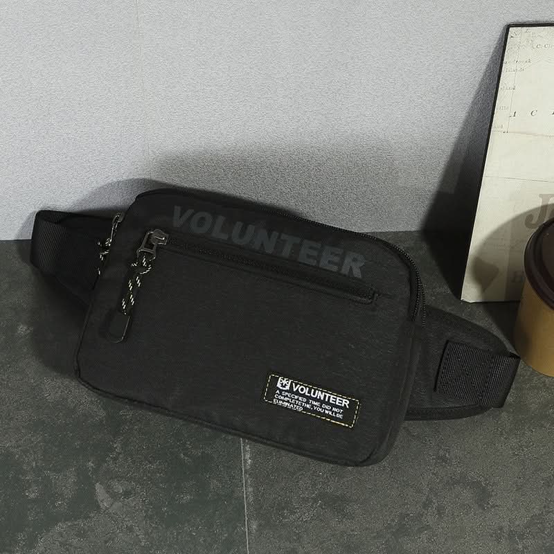Men’s Waterproof Waist Bag – Multi-Layer Outdoor Chest Pack & Running Messenger Bag