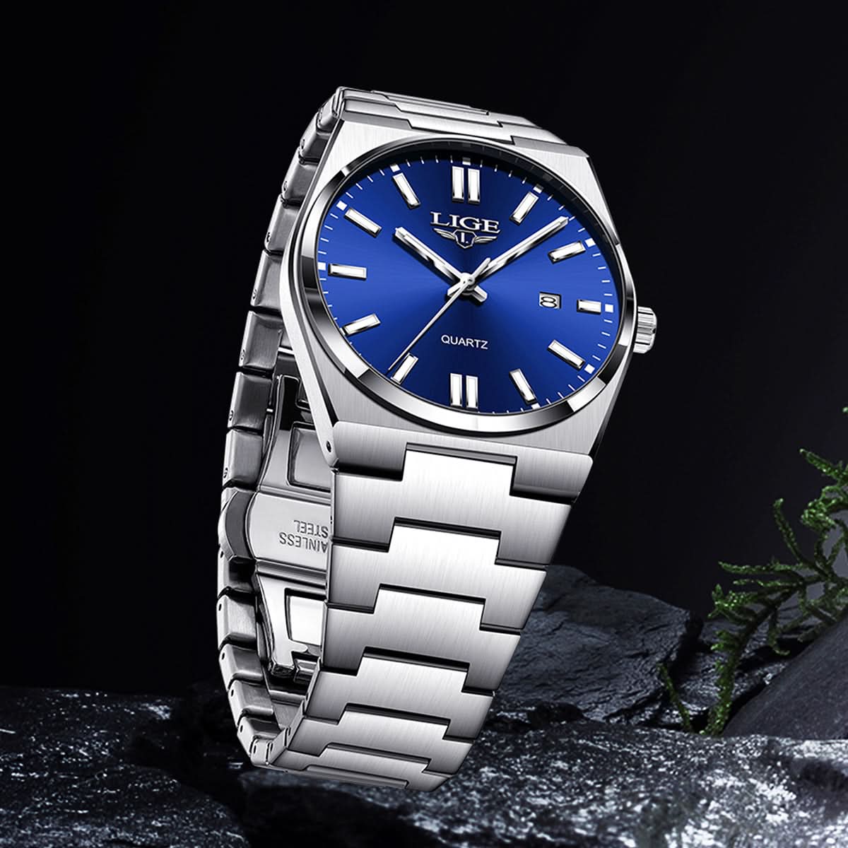 Men’s Business Quartz Watch – Luminous Dial, Multi-Function Calendar