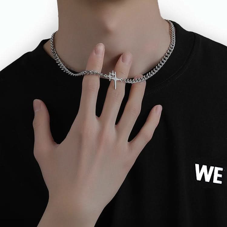 Men’s Trendy Star Necklace – Hip-Hop Fashion Jewelry