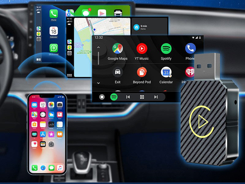 Wireless CarPlay Upgrade Module – Android-Compatible, Wired to Wireless Converter