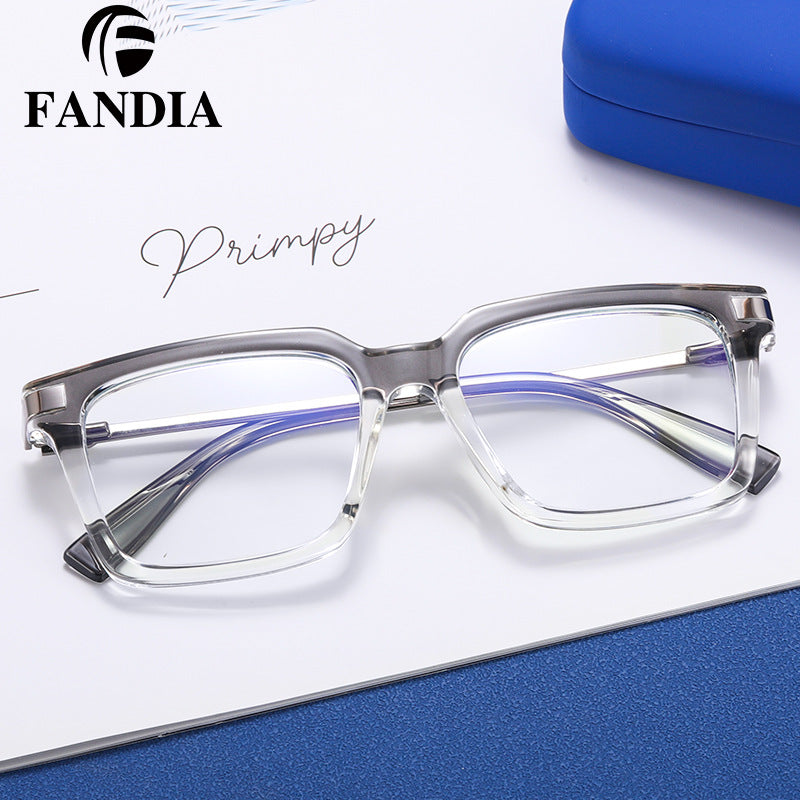 Men’s Retro Full Frame Blue Light Blocking Glasses – Metal Eyewear With Myopia-Ready