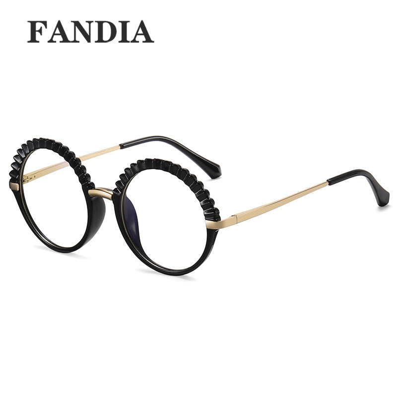 Women's Round Frame Blue Light & UV400 Glasses – Full Frame Optical Eyewear