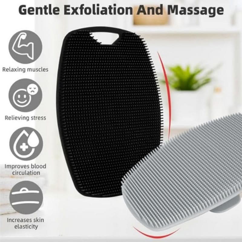 Oval Silicone Exfoliating Bath Brush – Body Scrubber for Deep Cleansing
