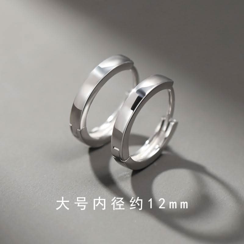 Men’s Minimalist Round Hoop Earrings – Trendy & Versatile