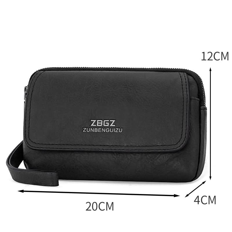 Men’s Leather Waist Phone Bag – Multi-Functional Coin Purse
