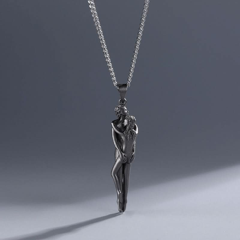 Unisex Couple Hug Necklace - High-End Gift