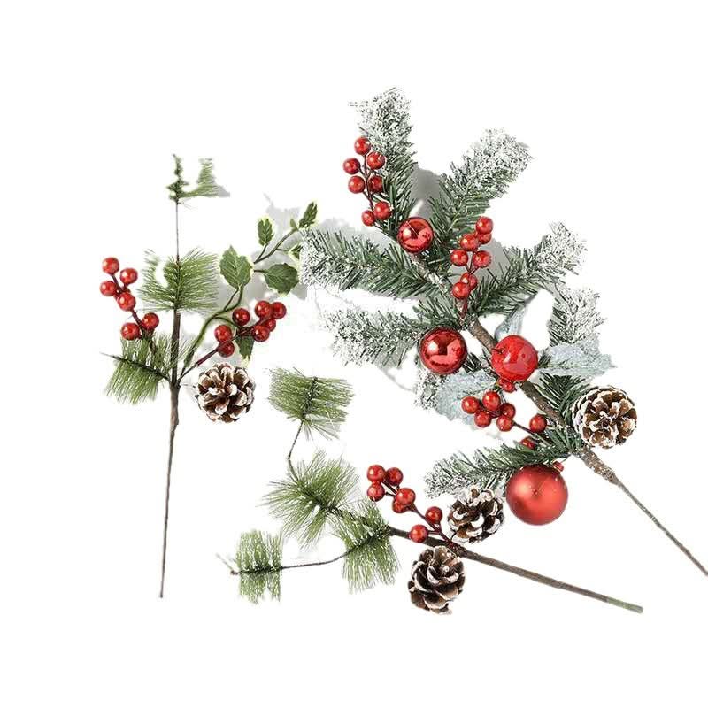 Christmas Pine Branch Decorations - Pack of 3