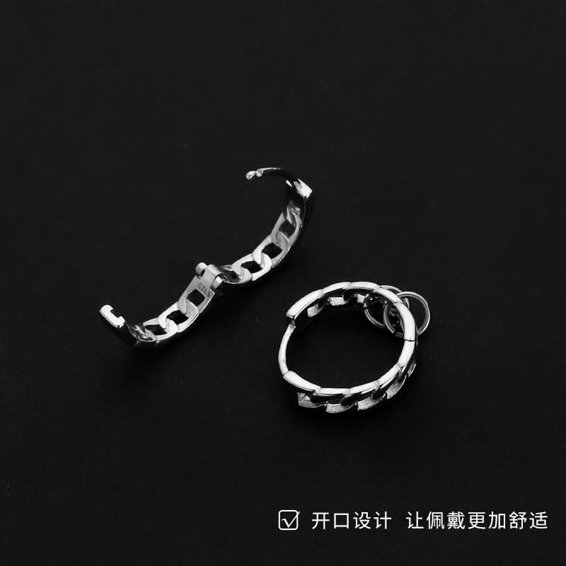 Men’s Trendy Hollow Chain Earrings - Fashion Jewelry