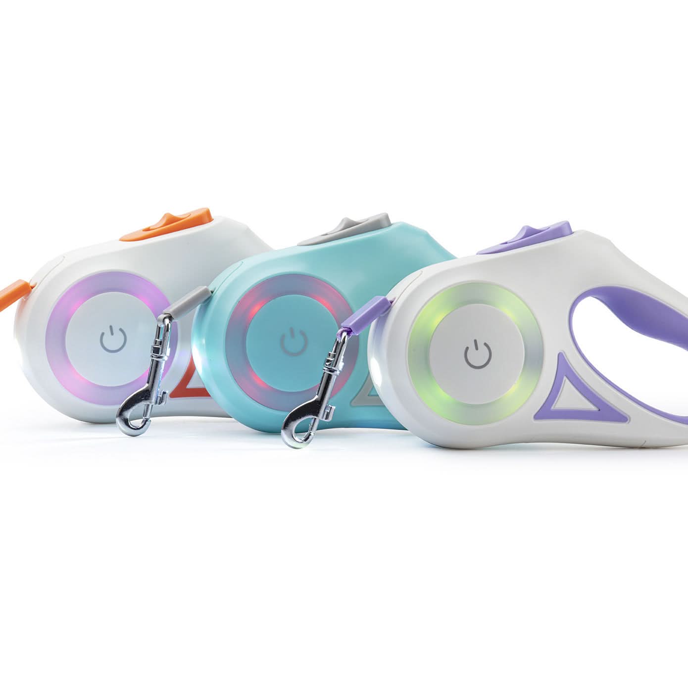 Retractable Two-Color Dog Leash – Stylish & Durable
