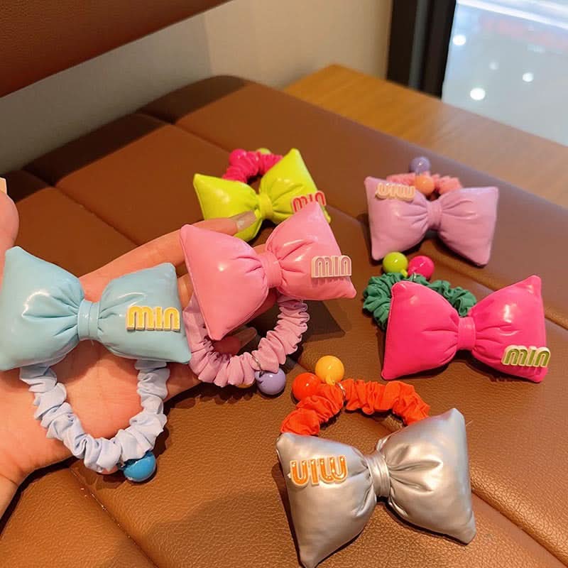 Pack of 5 Korean Bow Hair Bands for Kids