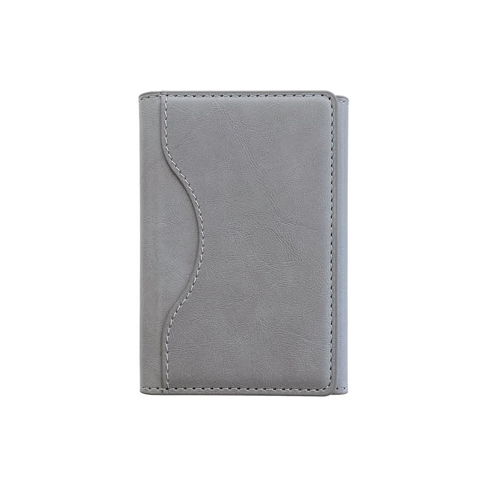 Mag Safe Tri-Fold Leather Wallet & Card Holder – Magnetic Stand