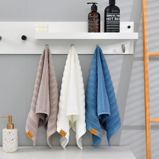 Pure Cotton Hand Bath Towel - 34x75cm, 32-Strand High-Quality