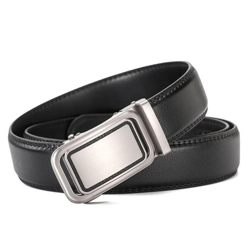 Men’s Leather Automatic Buckle Belt – Stylish Business & Casual Belt