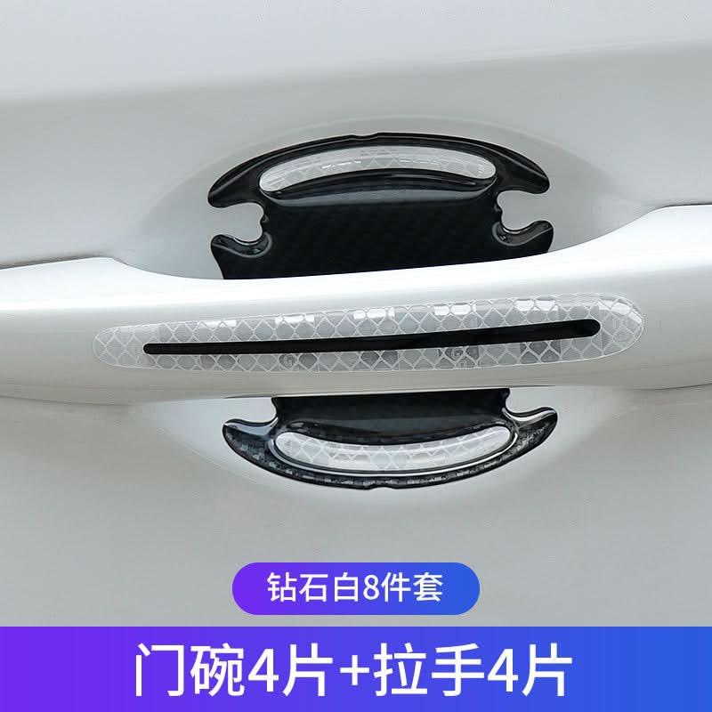 Carbon Fiber Car Fender Reflective Strips – Anti-Scratch & Anti-Collision Body Stickers