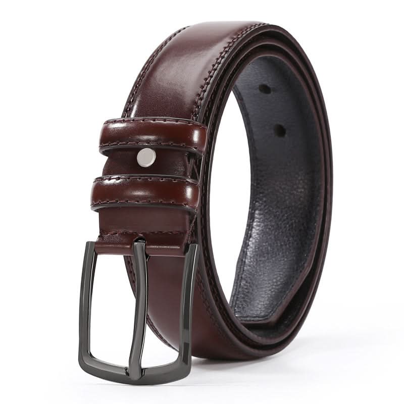 Men's Double-Stitch Imitation Leather Belt