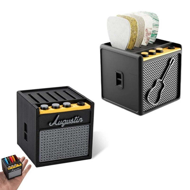 3D Printed Guitar Pick Holder Box – Acrylic Storage Case for Picks