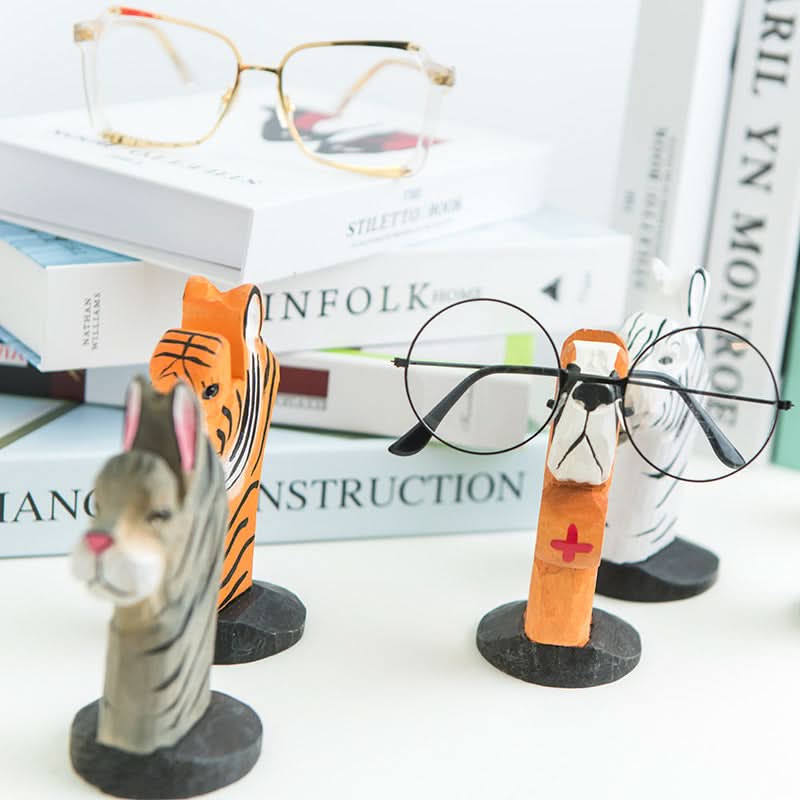 Creative Handmade Wooden Glasses Frame - Storage & Display Stand