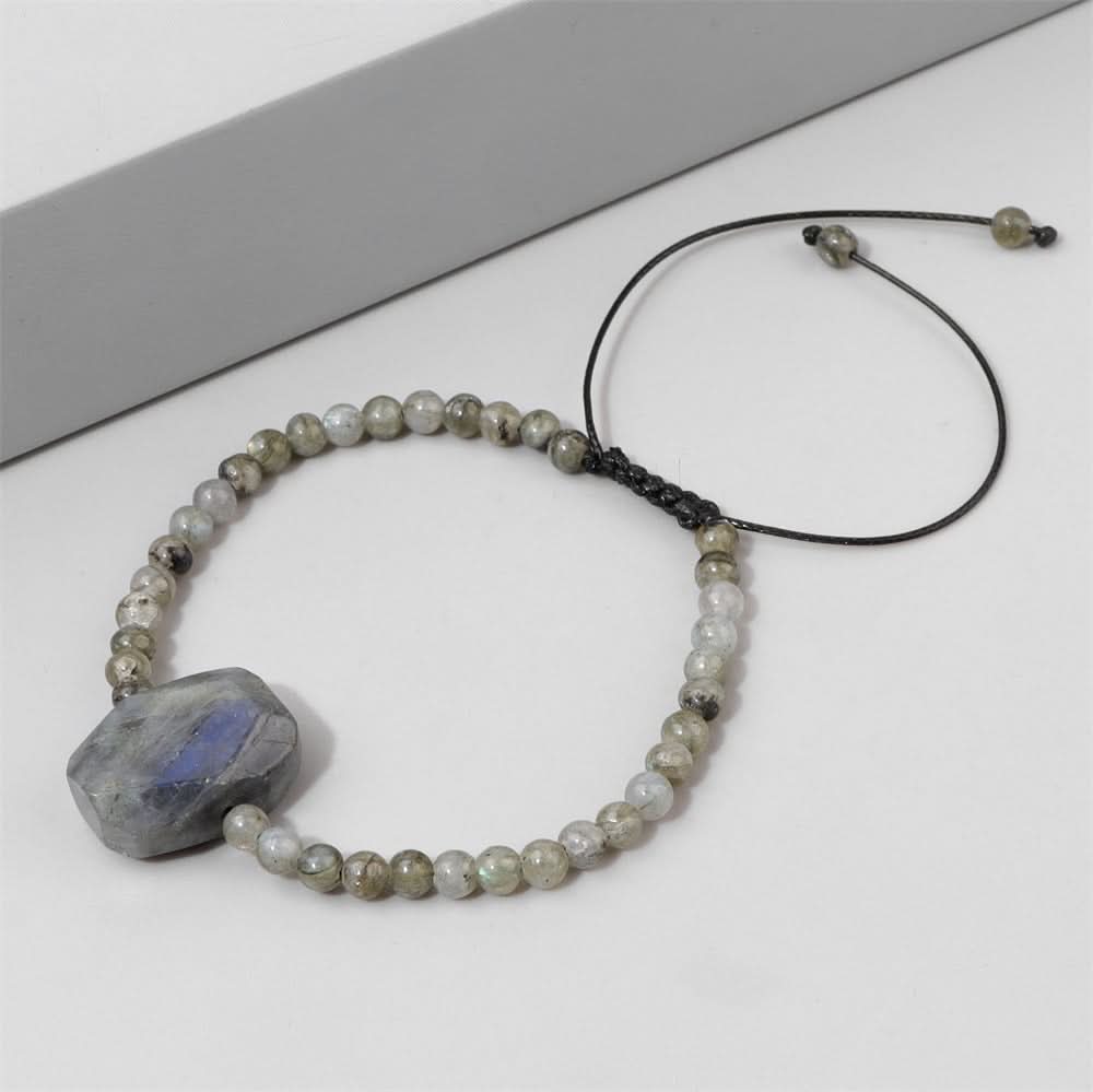 Men's Handmade Tiger Eye & Agate Bead Bracelet – Retro Design
