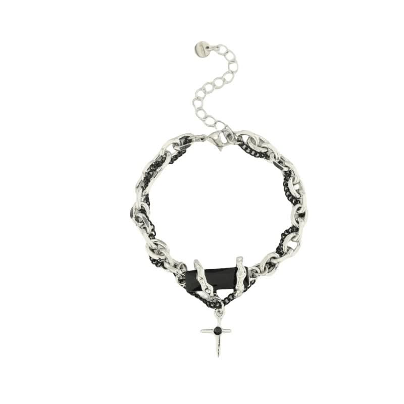 Black Diamond Wrap Bracelet – Minimalist Luxury Jewelry