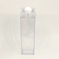 Transparent Square Milk Cup -Japanese Style Plastic Drink Cup