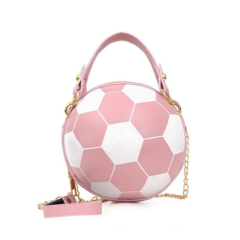 Round Ball Crossbody Bag – PU Leather Chain Shoulder Handbag for Women