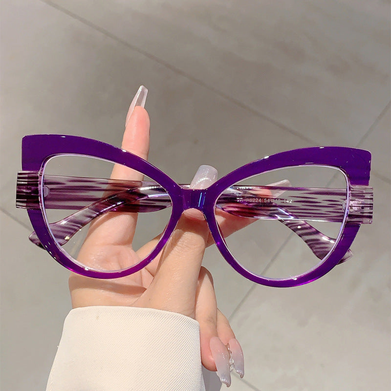 Cat-Eye Anti-Blue Light Glasses for Women – Oversized Full-Frame Fashion Eyewear
