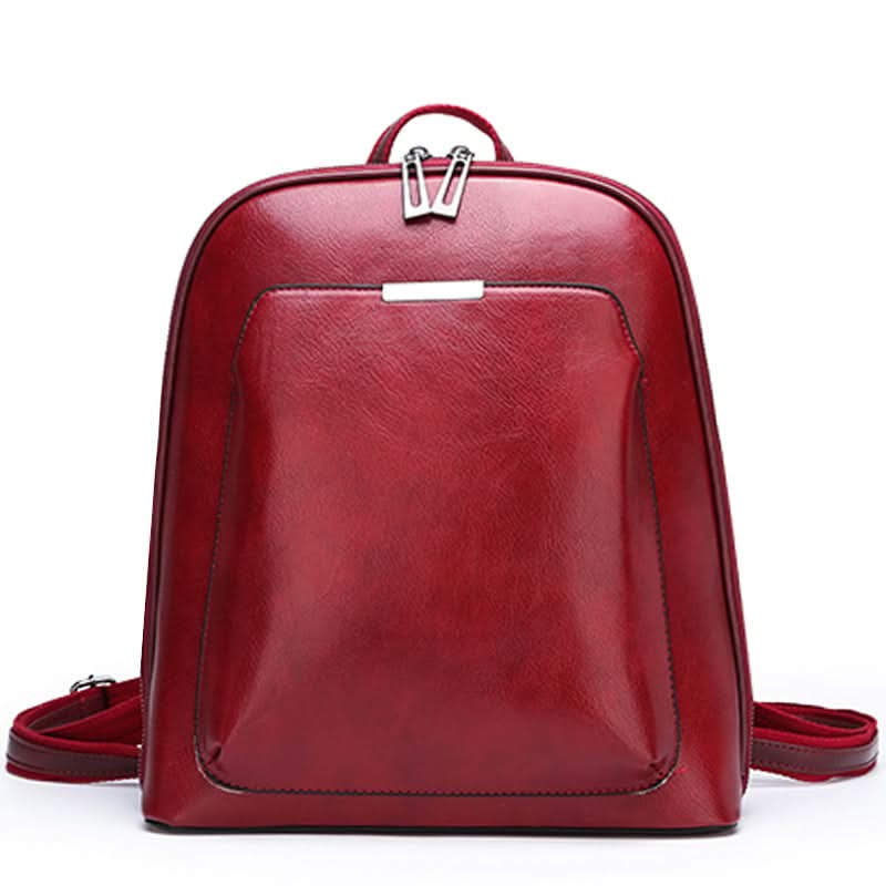 Unisex PU Leather Luxury Backpack – With Laptop Compartment