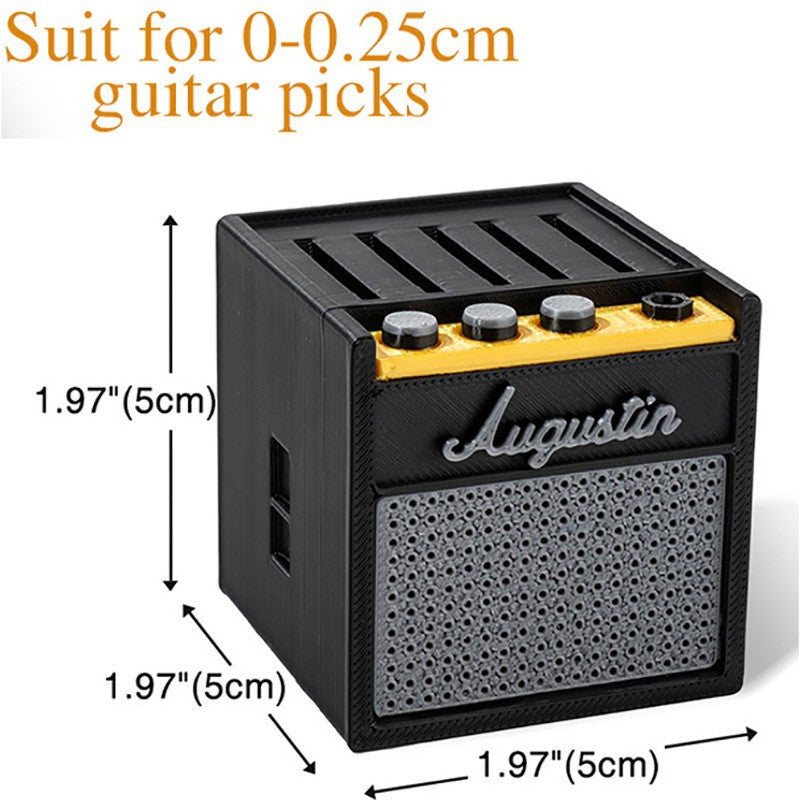 3D Printed Guitar Pick Holder Box – Acrylic Storage Case for Picks