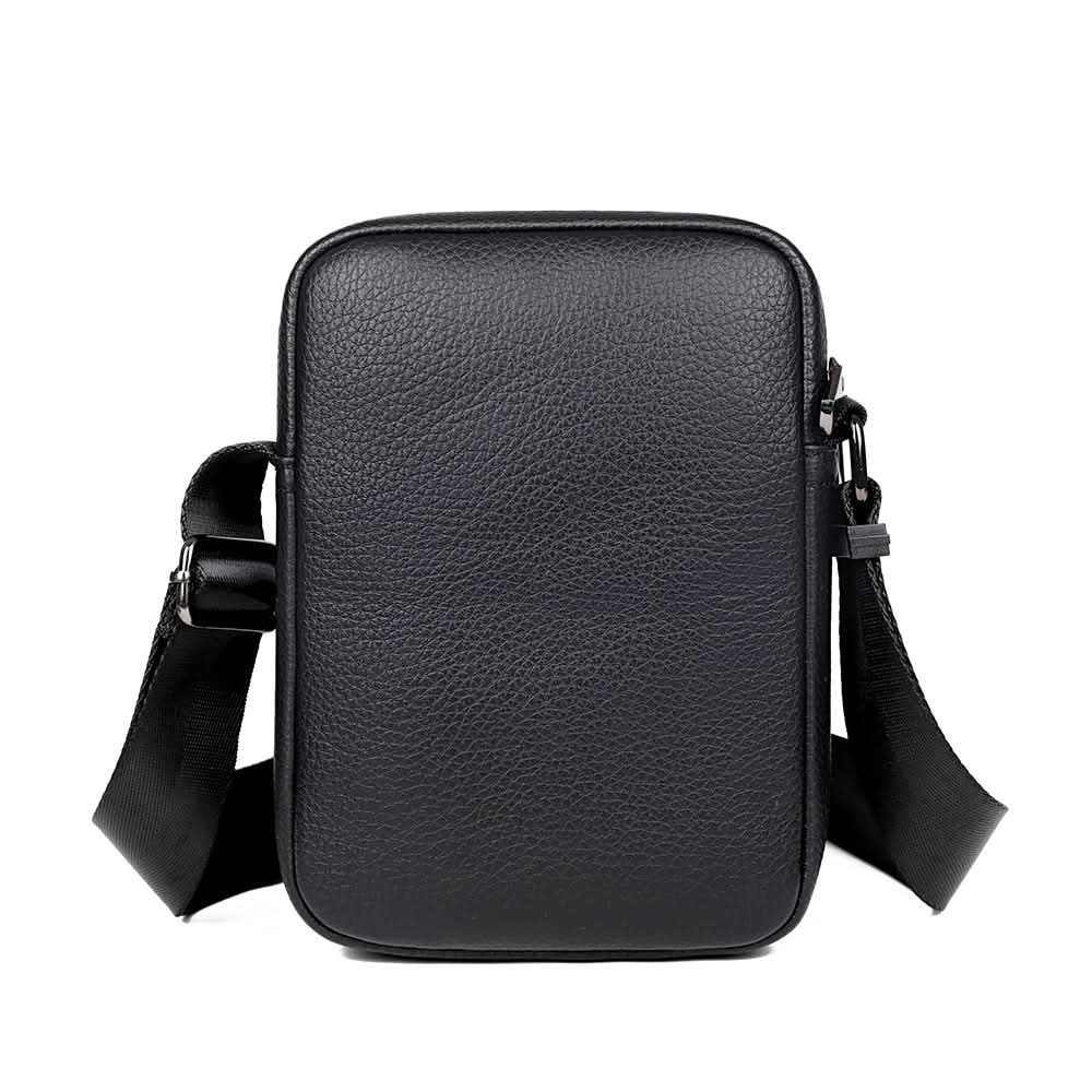 Men’s PU Leather Crossbody Shoulder Bag – Business Style Small Square Bag