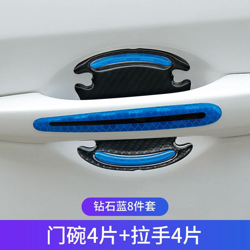 Carbon Fiber Car Fender Reflective Strips – Anti-Scratch & Anti-Collision Body Stickers