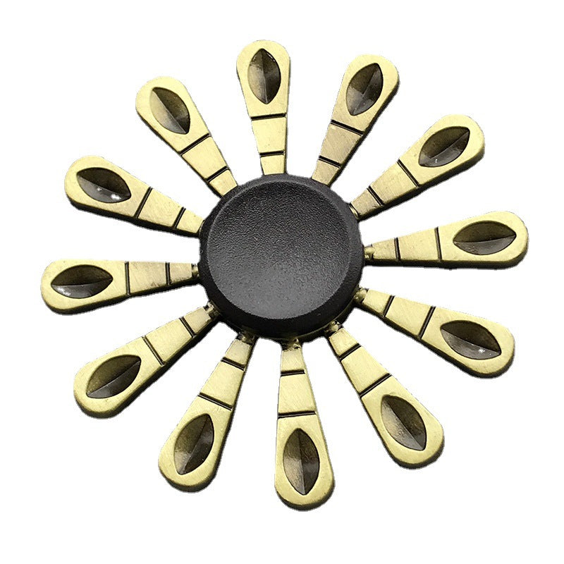 Bronze Alloy Fidget Spinner for Adults – Stress Relief Finger Gyroscope Toy