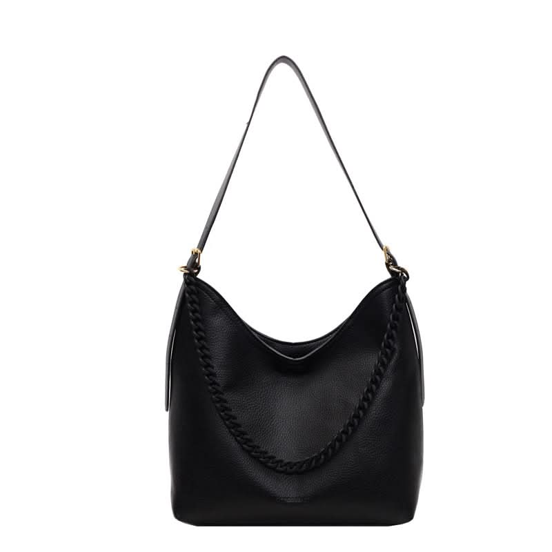 Women's Trendy Chain Bucket Shoulder Bag – PU Commuter Purse