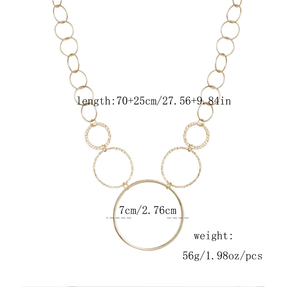 Gold Circle Waist Chain – Trendy Stainless Steel Body Chain Jewelry for Women