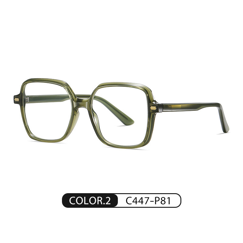 Anti-Blue Light Square Glasses Frame – Unisex 90° Design, Myopia-Ready, Stylish Eyewear