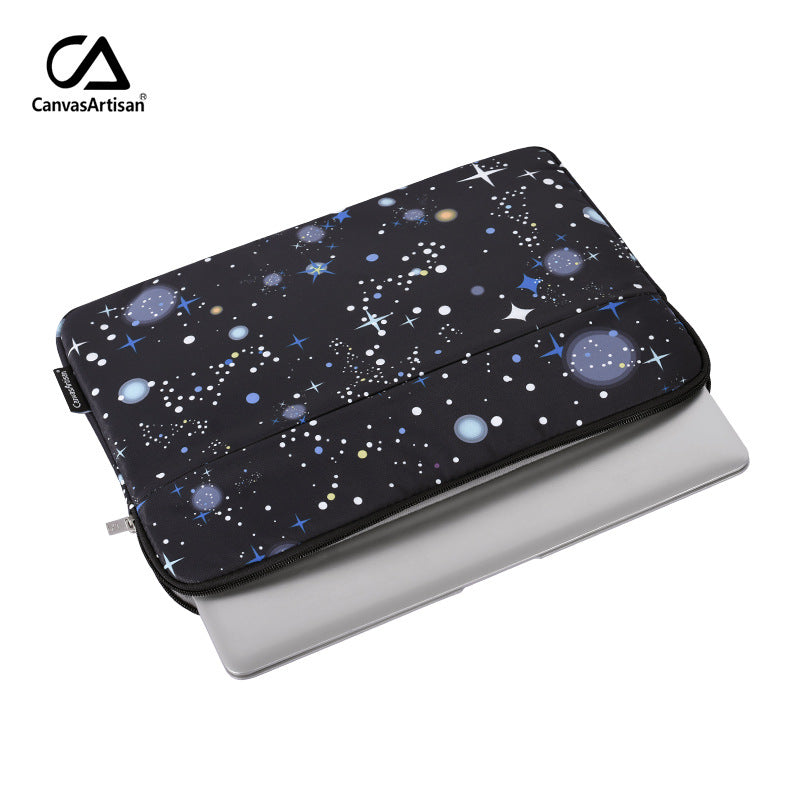 Starry Sky Galaxy Laptop Sleeve – 11" to 15.6" Polyester Case for MacBook & More