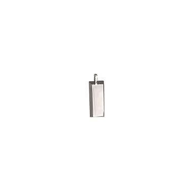 Men’s Minimalist Square Silver Brick Necklace – Retro Clavicle Chain