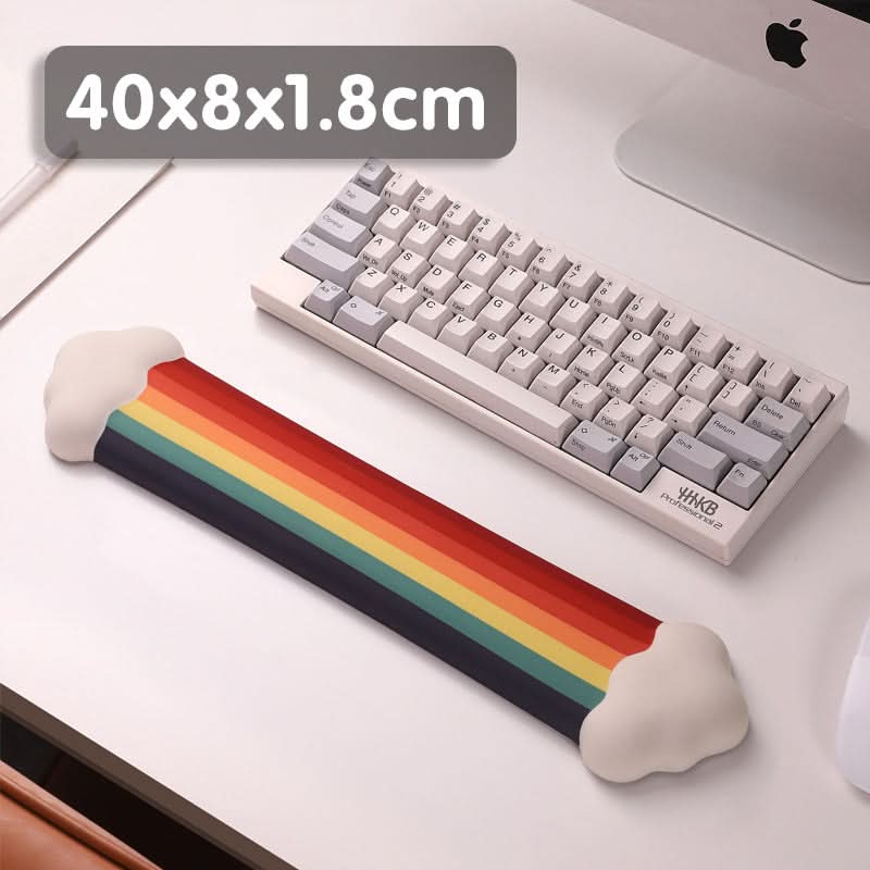 Cloud Rainbow Silicone Keyboard Hand Rest - Keyboard Pad