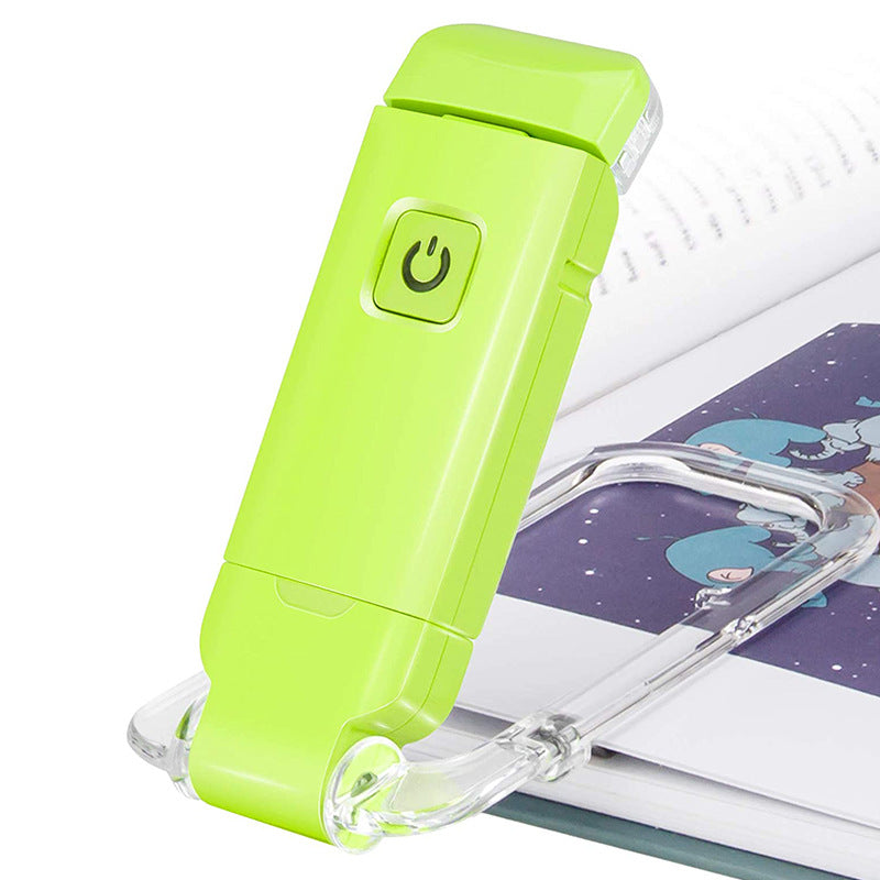 USB Rechargeable Book Light – Clip-On Bookmark Lamp, Portable LED Reading Light