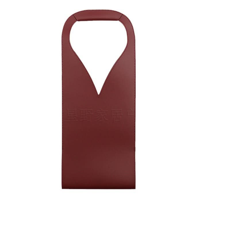 Portable PU Leather Wine Bag