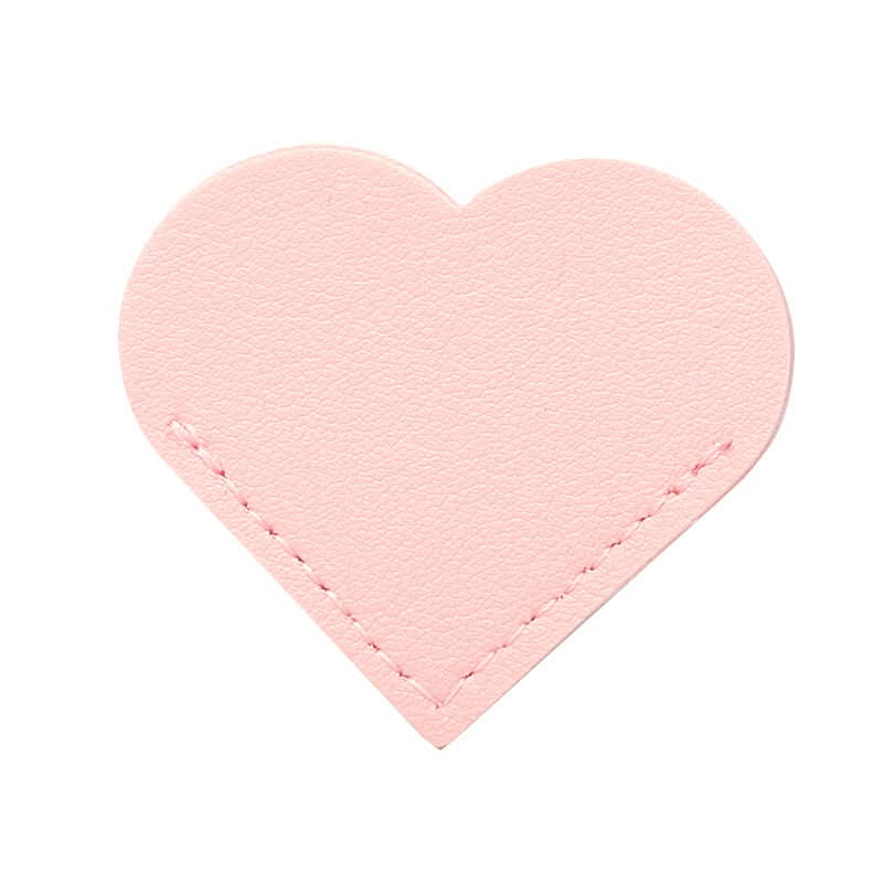 Pack of 2-pcs Heart-Shaped Leather Bookmark