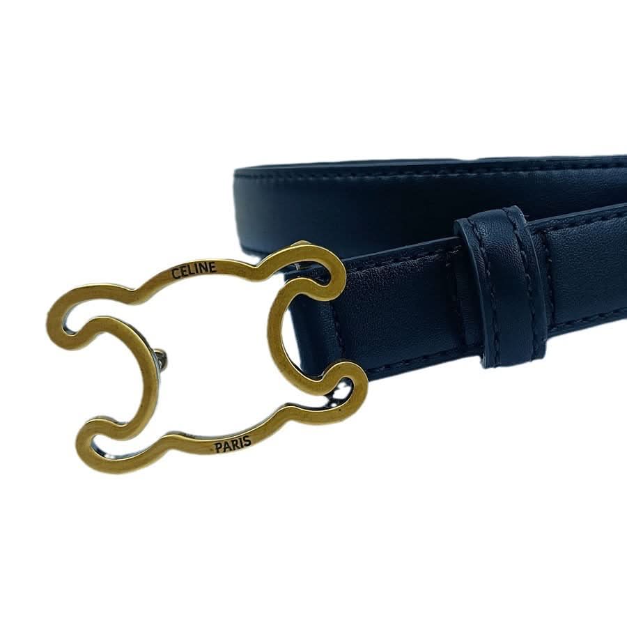 Women's Vintage-Inspired Smooth Buckle Leather Belt – for Dresses & Casual Wear