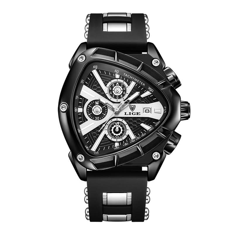 Men's Fashion Quartz Watch – Luminous Dial, Calendar Display, Silicone Strap