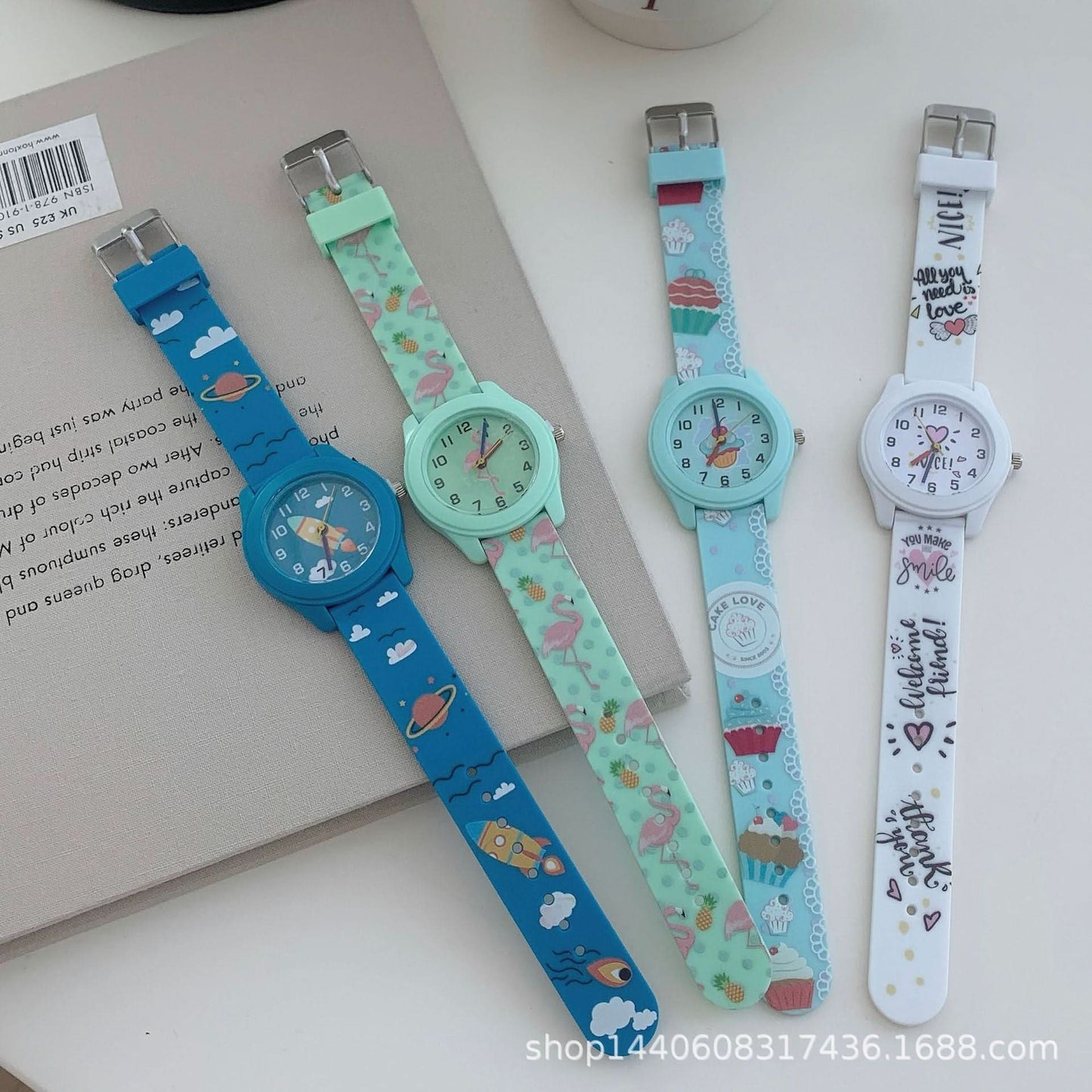 Cartoon Fashion Children's Quartz Watch – Cute Jelly Silicone, Fresh & Unisex