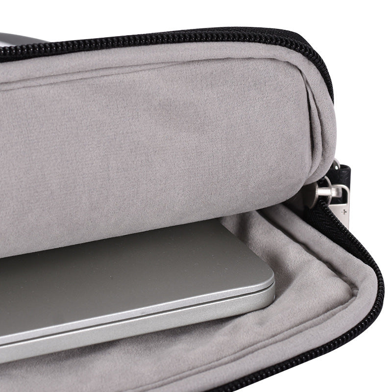 Zebra Print Laptop Case – PU Leather Waterproof Briefcase for 13–15" Laptops