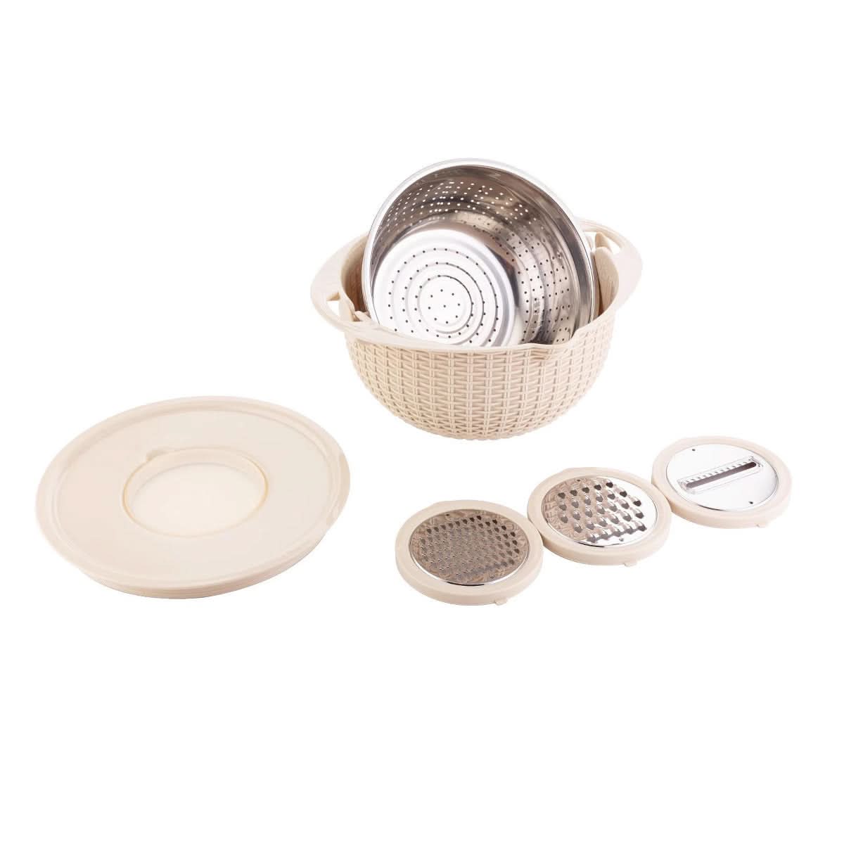 Multifunctional Stainless Steel Drain Basket – Double-Layer Kitchen Supply