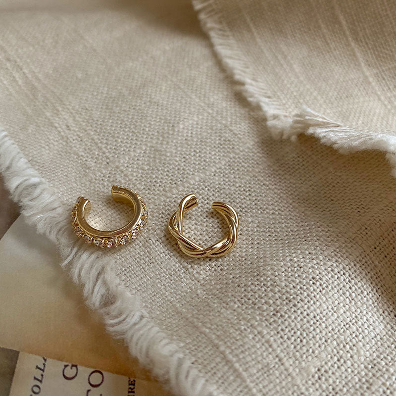 Retro Geometric Ear Cuff for Women – No Piercing Needed
