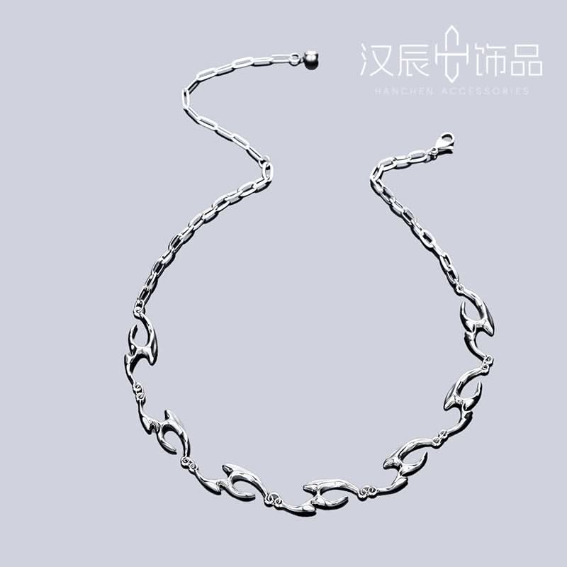 Men’s Minimalist Geometric Pendant Necklace – Hip-Hop Fashion
