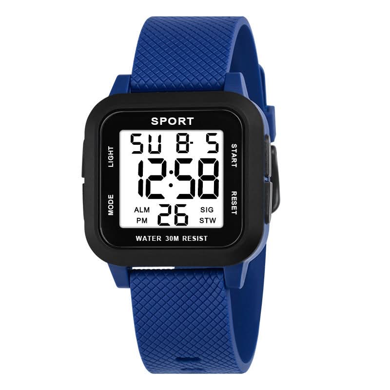 Men’s Casual Square Digital Sports Watch – Multi-Function, Alarm, Stopwatch