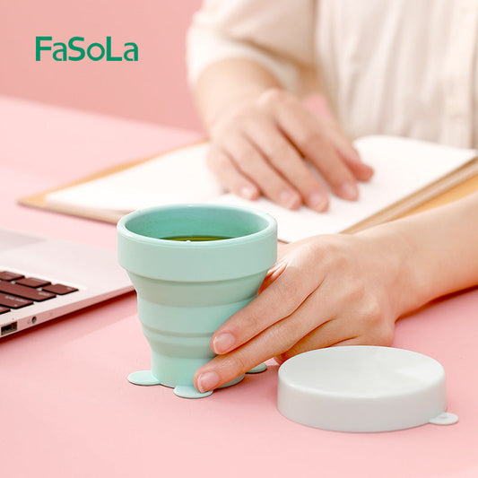 Fasola Collapsible Silicone Travel Cup – Folding, Telescopic & Portable Drinking Cup